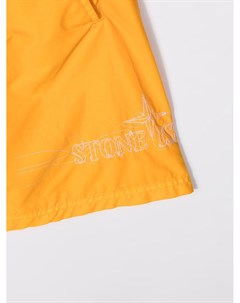 Плавки шорты с вышитым логотипом Stone island junior