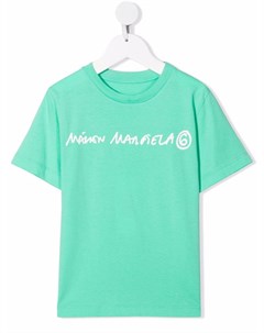 Футболка с логотипом Mm6 maison margiela kids