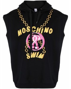 Худи без рукавов с принтом Double Question Mark Moschino