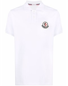 Рубашка поло с короткими рукавами и нашивкой логотипом Moncler