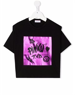 Футболка с графичным принтом Pinko kids