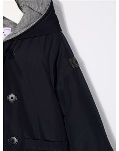 Двубортная куртка с капюшоном Il gufo