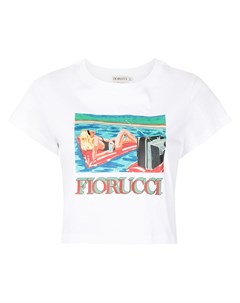 Укороченная футболка с графичным принтом Fiorucci