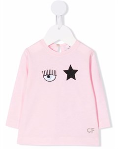 Футболка с вышивкой Blinking Eye Chiara ferragni kids