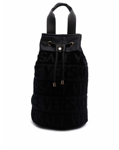 Жаккардовая сумка ведро с логотипом Versace