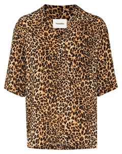 Рубашка Bolen с леопардовым принтом Nanushka