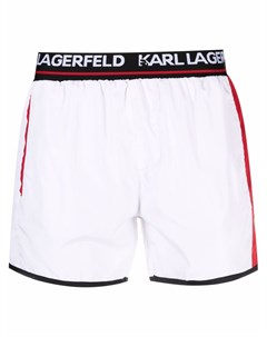 Плавки шорты с полосками и логотипом Karl lagerfeld