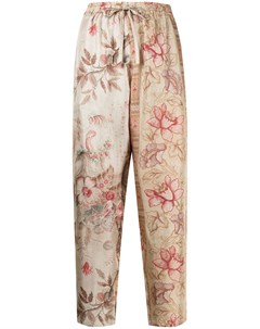 Прямые брюки с цветочным принтом Pierre-louis mascia