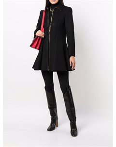 Пальто на молнии с баской Versace