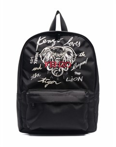 Рюкзак с вышитым логотипом Kenzo kids