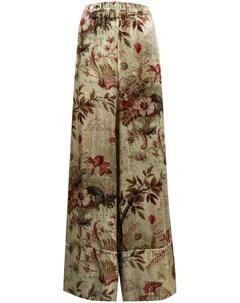 Широкие брюки с цветочным принтом Pierre-louis mascia