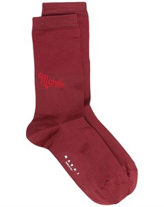 Жаккардовые носки с логотипом Marni