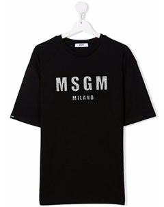 Футболка с логотипом Msgm kids