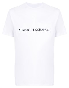 Футболка с тисненым логотипом Armani exchange