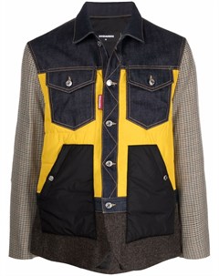 Джинсовая куртка с контрастными вставками Dsquared2
