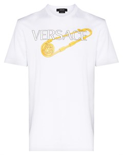 Футболка с принтом Safety Pin Versace