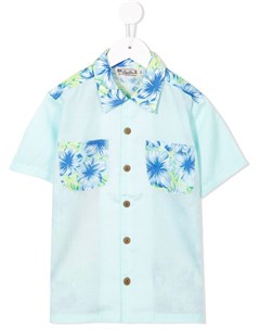 Рубашка с цветочным принтом Miki house