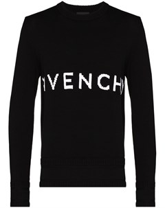 Джемпер вязки интарсия с логотипом Givenchy