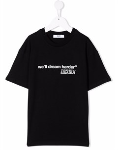 Футболка с надписью We ll Dream Msgm kids