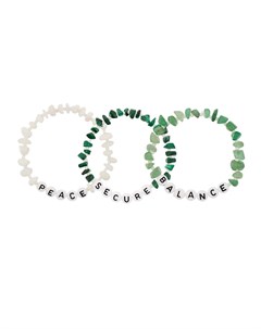Набор Secure Balance Peace из трех браслетов Tbalance crystals