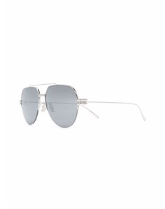Солнцезащитные очки авиаторы в полуободковой оправе Bottega veneta eyewear