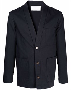 Однобортный пиджак с лацканами шалькой Société anonyme