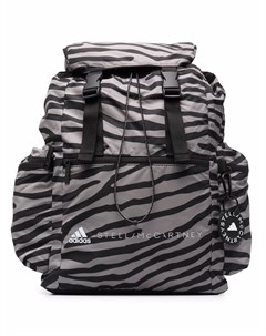 Рюкзак с логотипом и зебровым принтом Adidas by stella mccartney