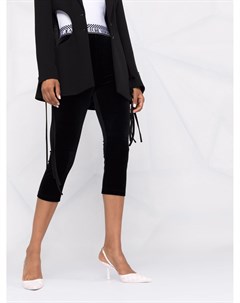 Укороченные легинсы с логотипом Versace jeans couture
