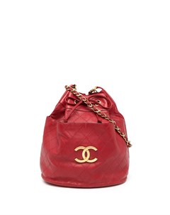 Стеганая сумка на плечо 1990 х годов с логотипом CC Chanel pre-owned