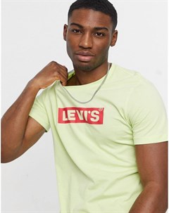 Футболка лаймово зеленого цвета с логотипом в рамке Youth Levi's®