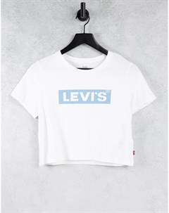 Белая укороченная футболка с логотипом Levi's®