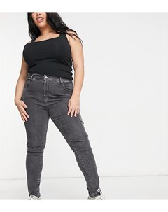 Черные выбеленные облегающие джинсы с завышенной талией Levi s 721 Levi's plus