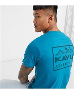 Голубая футболка с принтом на спине Adventure эксклюзивно для ASOS Kavu