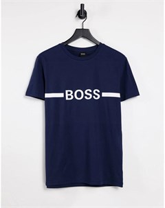 Темно синяя футболка Boss bodywear
