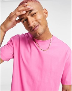 Розовая oversized футболка Weekday