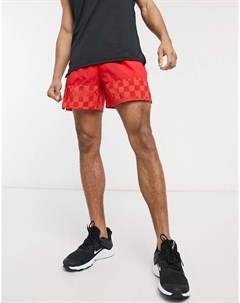 Красные тканые шорты Nike football