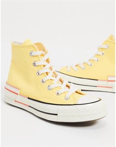 Желтые высокие кеды Chuck 70 Converse