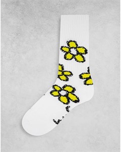 Белые носки с рисунком маргариток Huf