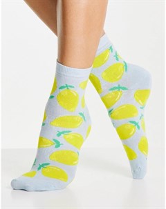 Оригинальные носки с принтом лимонов Accessorize