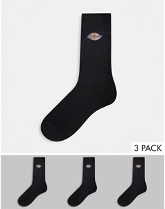 Набор из 3 пар черных носков с вышивкой Dickies