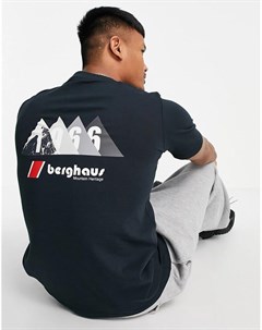 Черная футболка с логотипом 1966 Berghaus