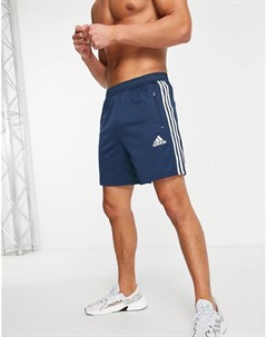 Темно синие шорты с тремя полосками adidas Training Adidas performance