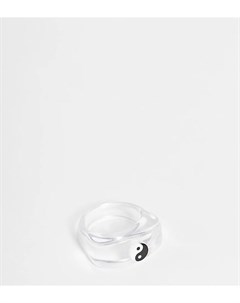 Прозрачное пластиковое кольцо со знаком инь ян ASOS DESIGN Curve Asos curve