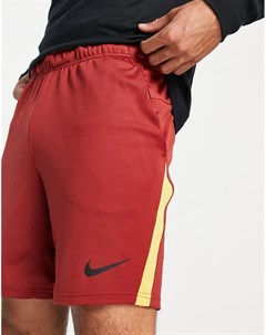 Бордовые шорты Dri FIT Nike training