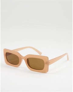 Женские квадратные солнцезащитные очки в розовой оправе Jeepers peepers