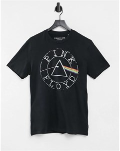 Черная футболка с принтом Pink Floyd Pull Bear Only & sons