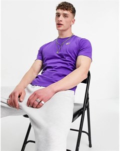 Фиолетовая футболка с небольшим логотипом New balance