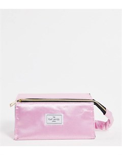 Эксклюзивная розовая косметичка из атласа в форме коробки The Flat Lay Co Х ASOS Flat lay company