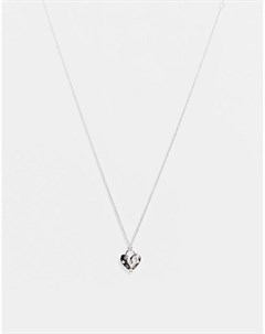 Серебристое ожерелье с подвеской в виде сердечка Olivia burton