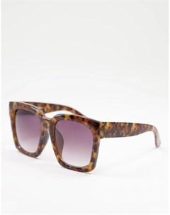 Квадратные солнцезащитные очки в стиле oversized в черепаховой оправе Liars & lovers